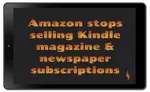 Kindle stops selling mags