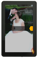 Second Landscape Wedding Photo as Kindle Fire Wallpaper