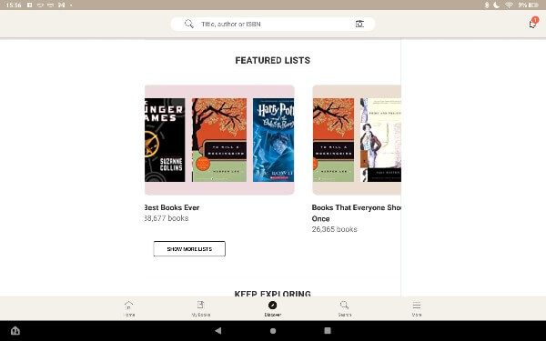 Goodreads App for Fire