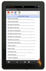 Kindle Fire Web RSS on Google Reader