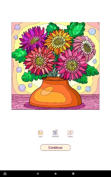 Happy Color app on Fire tablet