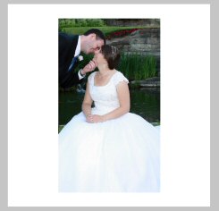 Landscape Wedding Photo With White Space