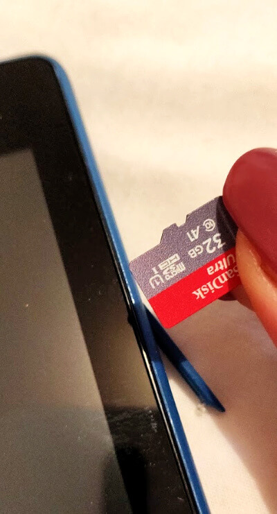 how to use a kindle micro card