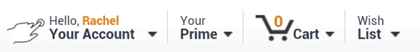 On Amazon Tap Your Account