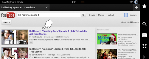 YouTube: Select Kid History Episode 1