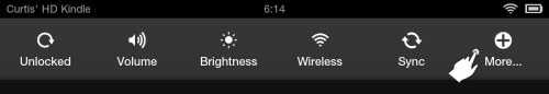 Kindle Fire More Settings Kindle Fire More Settings