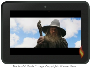 Kindle Fire Flash Video: The Hobbit  in theaters 12/14/12