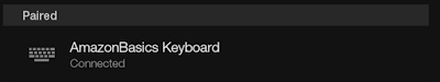 AmazonBasics Keyboard Connected AmazonBasics Keyboard Connected