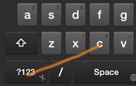 Swipe Shortcut: Copy
