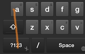 Swipe Shortcut: Select All