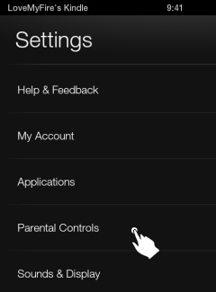 Kindle Fire Parental Controls Kindle Fire Parental Controls
