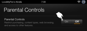 Turn on Parental Controls Turn on Parental Controls
