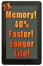 Kindle Fire 7" Twice Memory, 40% Faster, Longer Battery Life