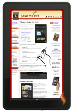 Love My Kindle Fire Site Pinch Out to Zoom