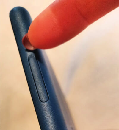 Opening the SD card slot on a Fire tablet Opening the SD card slot on a Fire tablet