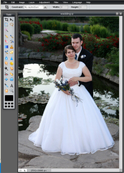 Opened Wedding Photo