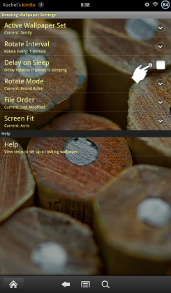 Rotating Wallpaper Turn on Delay