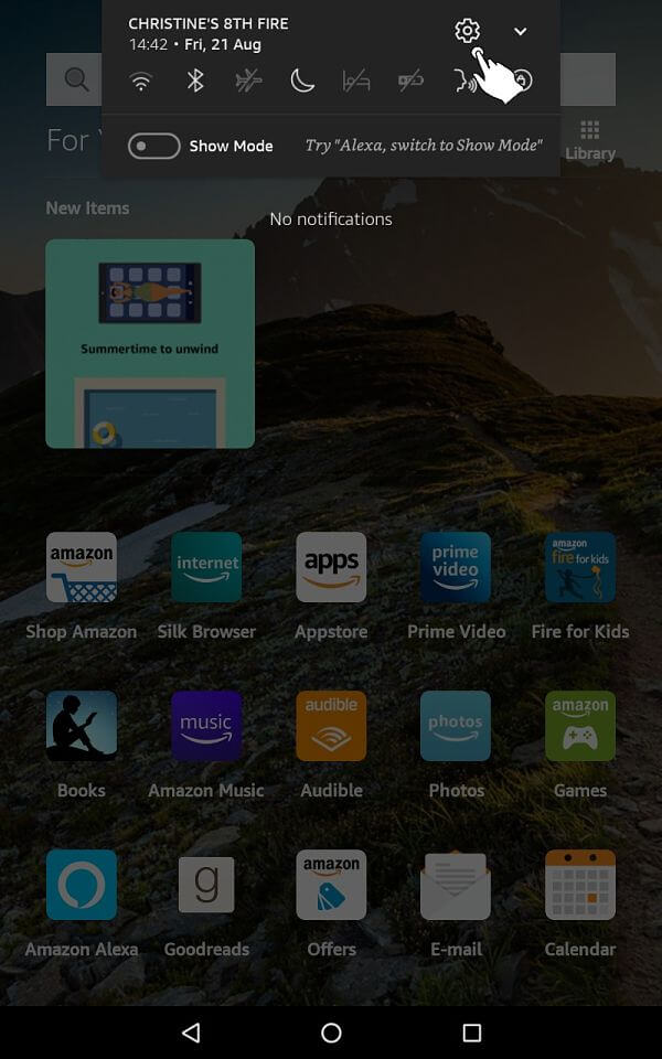 Kindle Fire Setting